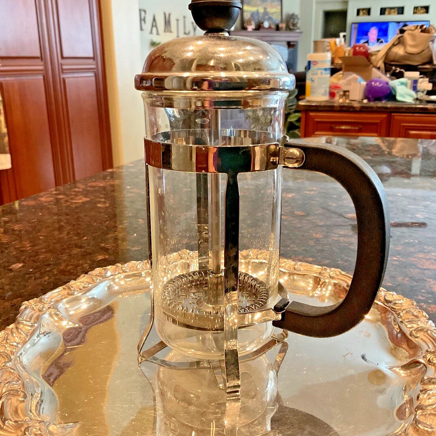 Bonjour 3 Cup Monet Stainless Steel French Press 53333