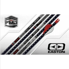 NEW Easton FMJ 5MM Black  300 Arrows - 6 Pack - Free Shipping UNCUT fletched