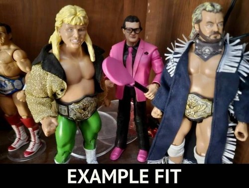 AWA ELITE SCALE Menge 4 handgefertigte Wrestling Figur Gürtel 5,5 ZOLL LANG - Bild 2 von 8