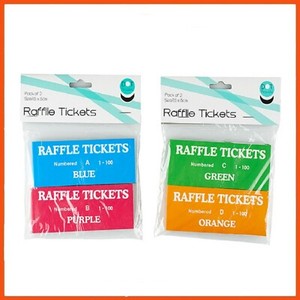24 x raffle tickets 100 sheet check ticket book door prize fundraiser