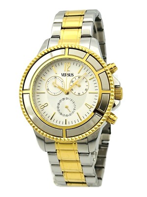 Versus by Versace SGN060013 Unisex Tokyo Silver Dial Two-Tone