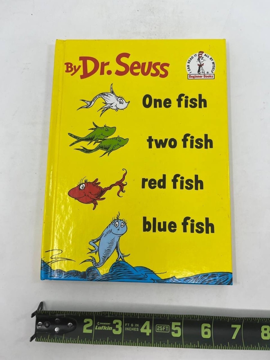 Vintage 1960 One Fish, Two Fish, Red Fish, Blue Fish by Dr. Seuss