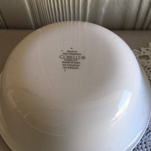 2 x Corelle Cereal/Soup Bowls. White with Dark Blue Rim.NEW - Picture 6 of 6