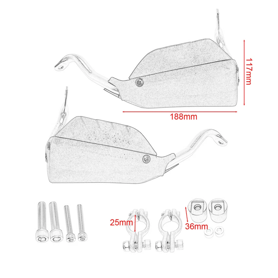 Protectores de manos para BMW F650GS F800GS protectores de deflector de viento de mano negros Foto 2 de 4