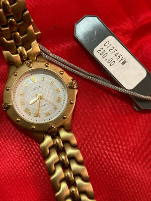 Croton Aquamatic Women Watch 23 K Gold Plated Quartz Japan Retail