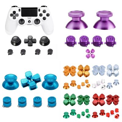 Alu Bullet Buttons für PS4 Controller Thumbsticks Tasten Knöpfe Modding Set 