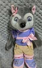 GREAT WOLF LODGE 10" VIOLET PLUSH WITH SCOOPS CLOTHES STUFFED ANIMAL DOLL TOY