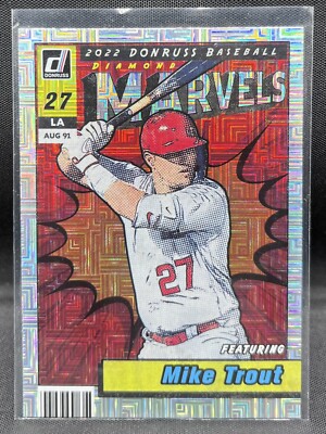 2022 Donruss MIKE TROUT Marvels Insert Vector Parallel #M-1 Angels