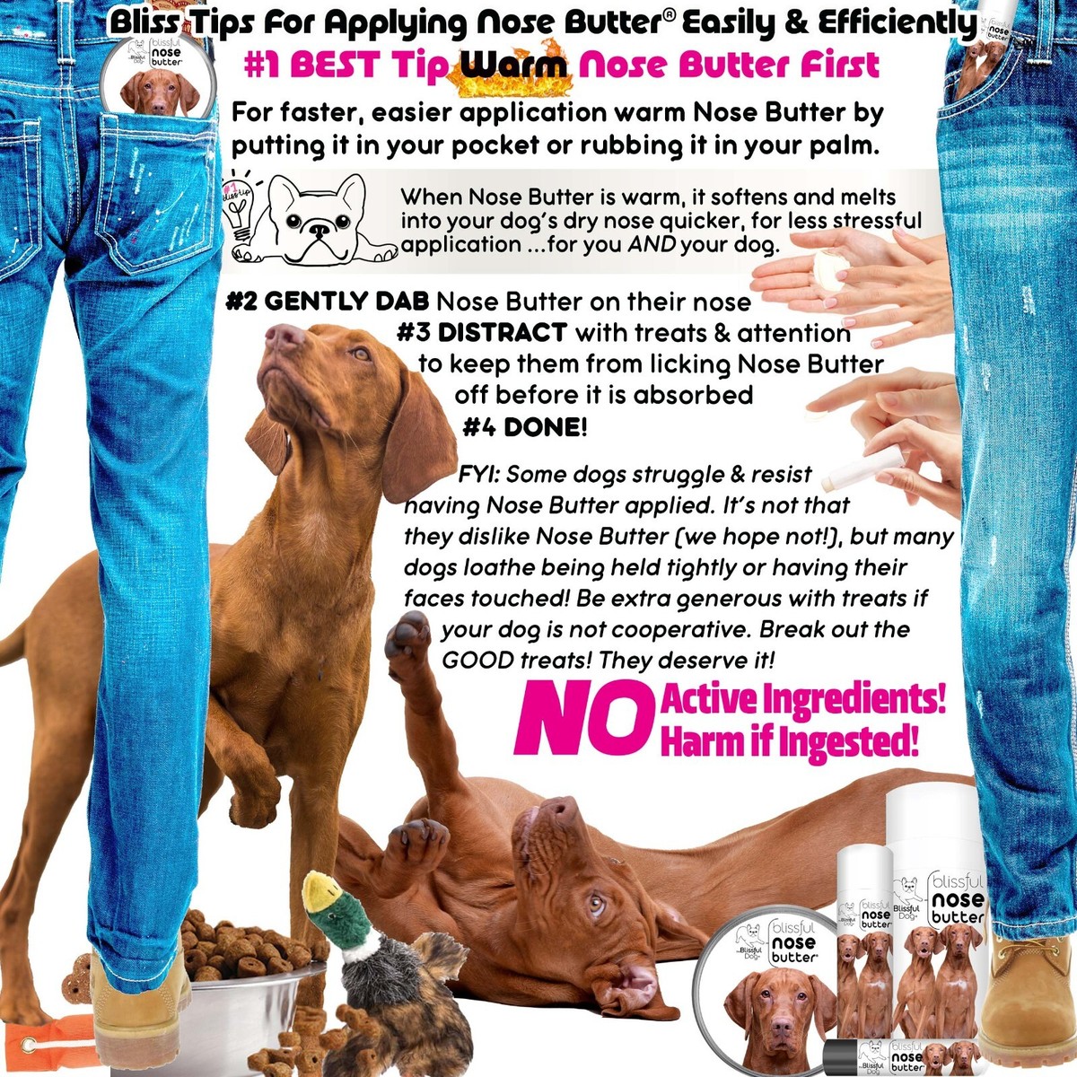 Vizsla Nose Butter Handcrafted Herbal Balm Moisturizes Rough Dry