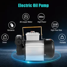 110V Motor Oil Fuel Fluid Extractor Electric Transfer Pump Self Priming 60L/Min