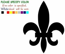 FLEUR DE LIS Vinyl Decal Sticker Car Window Bumper Wall Laptop 11"