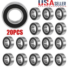 20Pcs 688-2RS Ball Bearings Double Sealed Z2 8mm ID 16mm OD 5mm Thick New
