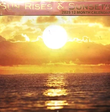 2025 Wall Calendar - Sunrises & Sunset -12 Month-12 x 12 Inches Brand New SEALED