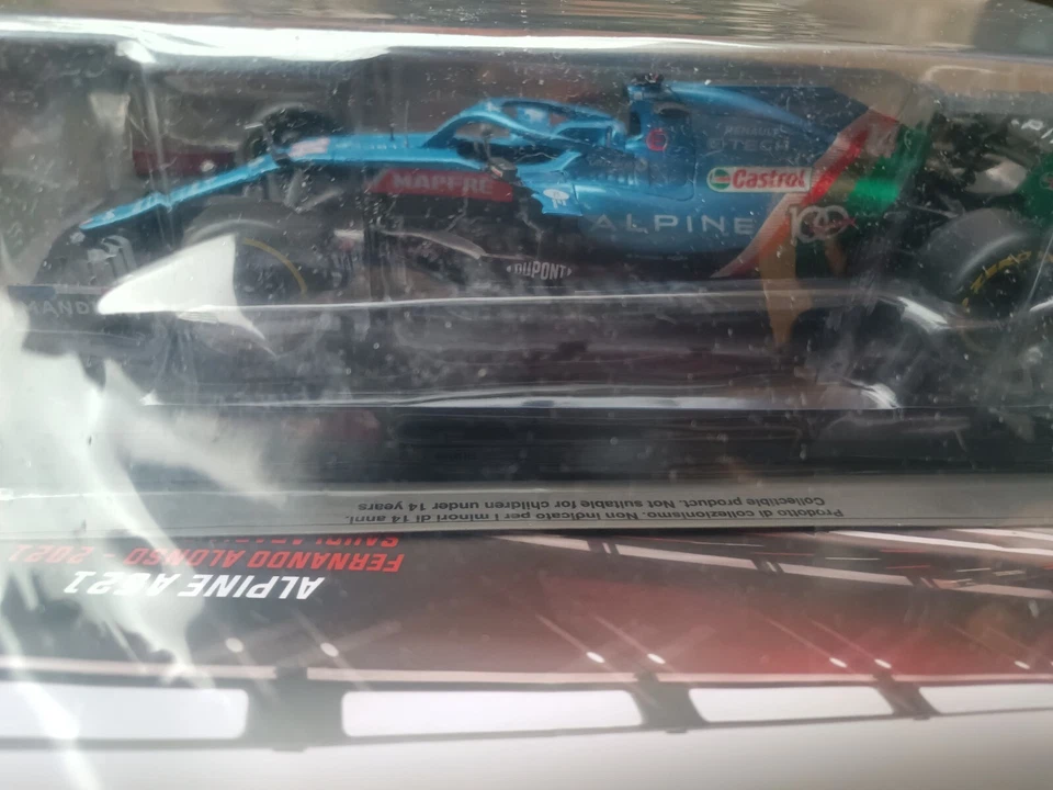Le Grandi Formula1 1:24 ALPINE A521 FERNANDO ALONSO 2021 SAUDI ARABIA GRAND PRIX - Immagine 4 di 4