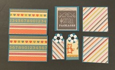  2637 BABY TODDLER BOY GIRL PREMADE SCRAPBOOK PAGE MAT SET JJ EPHEMERA - TONYA