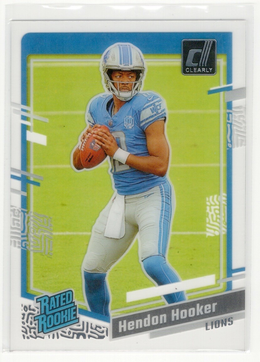 2023 Panini Donruss Clearly Rated Rookie Hendon Hooker #61 Rookie Card RC