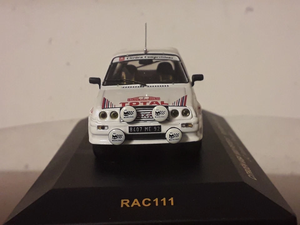 ixo rac111 citroen visa 1000 pistes rally montecarlo 1985 j.c.andruet 1:43 - Immagine 2 di 4