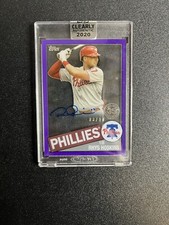 Rhys Hoskins 2020 Clearly Authentic PURPLE Auto /10 TBA-RH