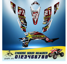 Yamaha YFZ450 2003-2008 Complete Graphics Kit Numbered Pieces Full Quad Decals