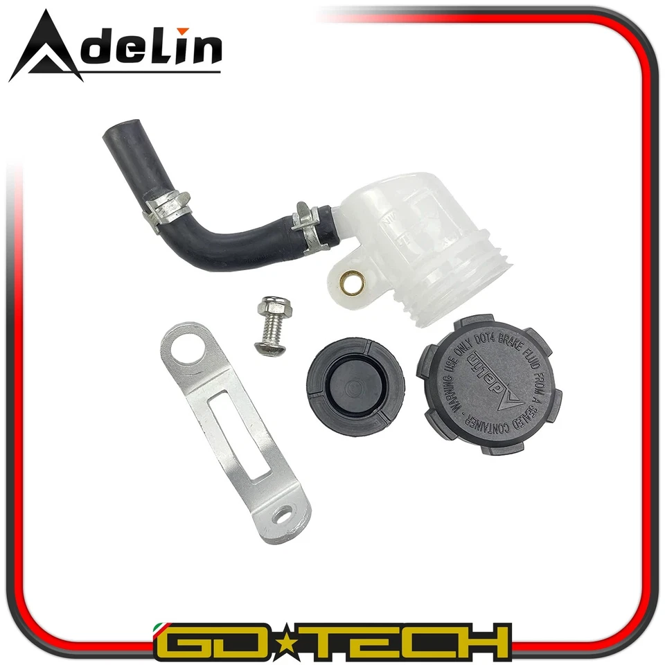 POMPA FRENO RADIALE ANTERIORE 16x18 mm MOTO SCOOTER MOTARD PIT BIKE Grigia DX - Imagen 4 de 4