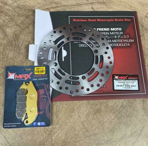Honda Pcx 125 Ww125 18 19 21 22 Front Brake Disc Brake Pad Set Ebay