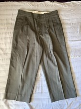 FARAH 33x22.5 Pleated Vintage Green Pants