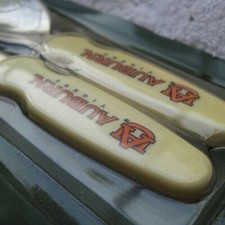 2 Sets Alabama Auburn Tigers Toddler Fork & Spoon Official Collegiate Baby Ware