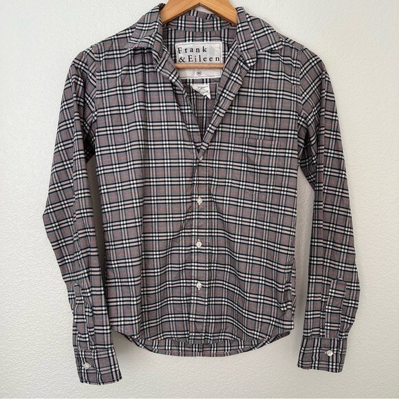 Camicia Frank & Eileen Barry In Lino E Cotone Biologico, Taglia XS, Nuova Con Etichette - Foto 2