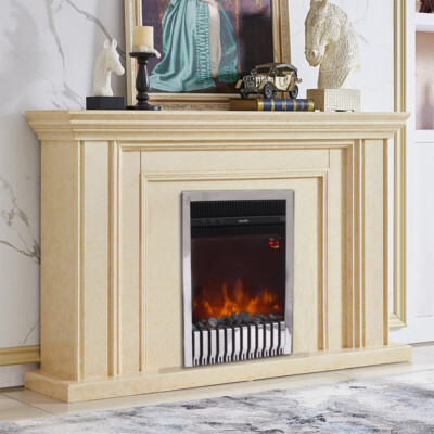 Remote Control Electric Fire Fireplace 2KW LED Fire Place Heater Inset Stove  | eBay