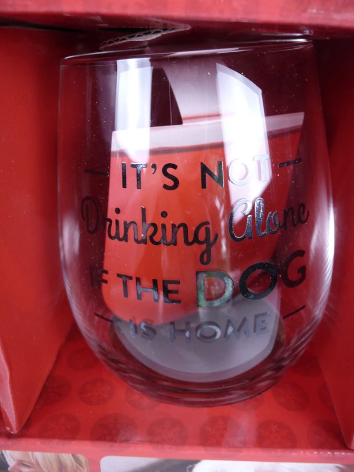 Juego de beber de juguete para perros Dog Lover Me & My Pet Pearhead Hipster copa de vino regalo nuevo en caja Foto 2 de 4