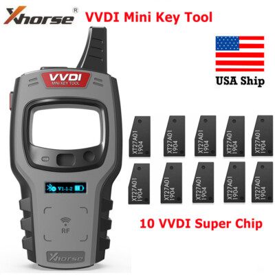 Xhorse VVDI Mini Key Tool Key Fob Cloner and Remote Generator + 10 x  Super Chip