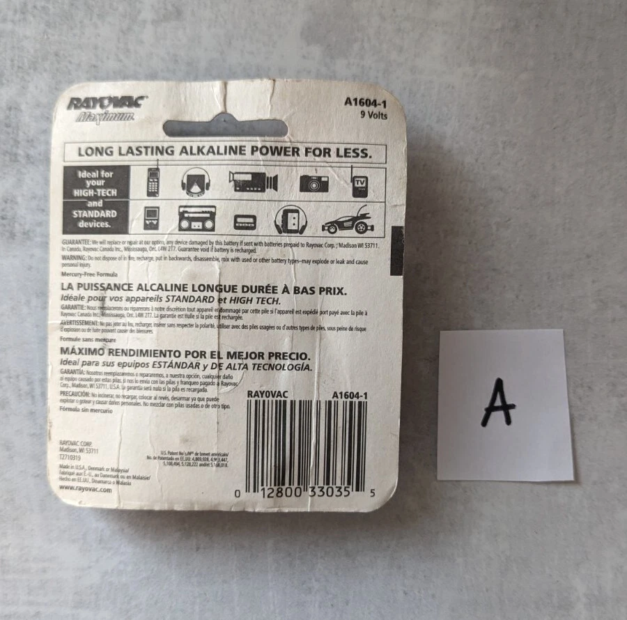 Batería Rayovac 9V Michael Jordan (A) Foto 2 de 2