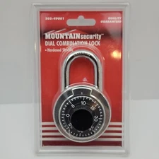 2" Combination Lock Dial Padlock Hardened Steel Security Lock