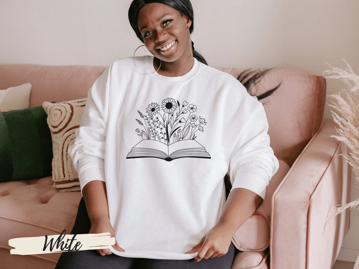 Book lover sweatshirt sale