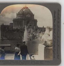 Fesitval Hall Cascades St. Louis World's Fair MO Keystone Stereoview 1904