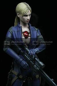 HOT TOYS VGM13 RESIDENT EVIL 5 JILL VALENTINE BATTLE SUIT VER 1/6 FIGURE  NEW U.S