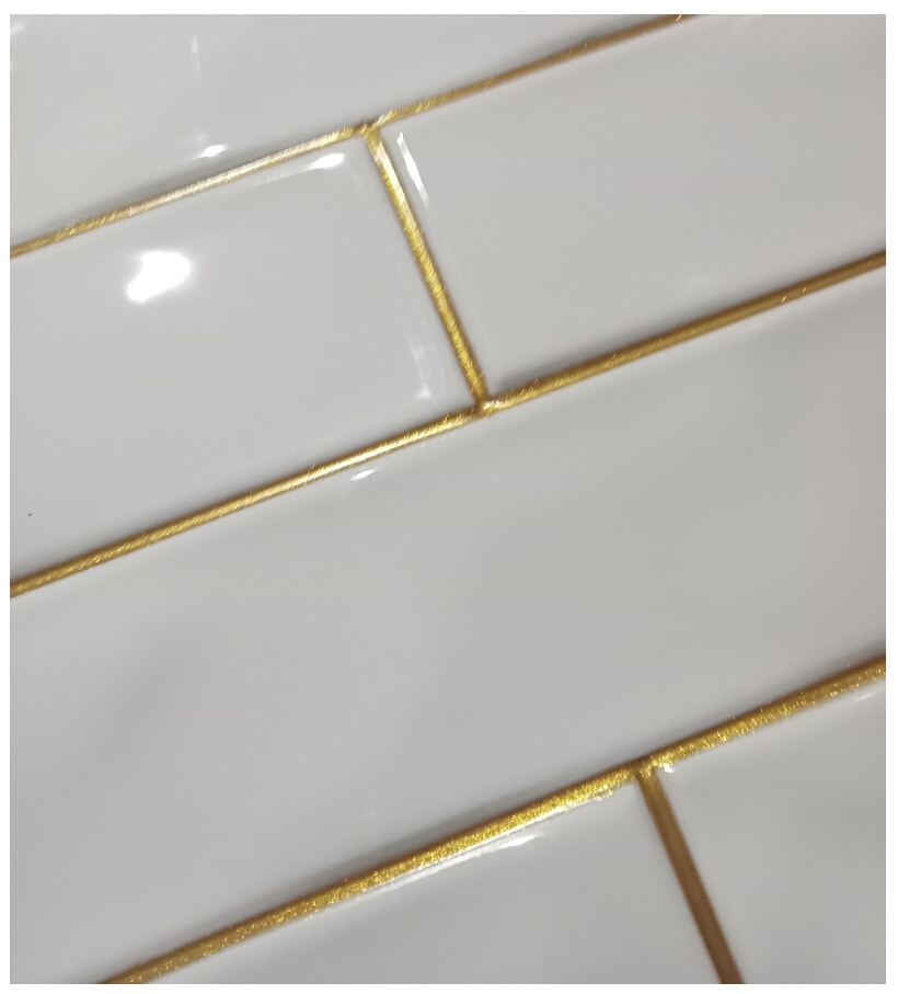 Gold Epoxy Tile Grout Walls & Floors Waterproof , Flexible 400ml tubes