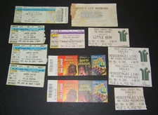 Entertainment Ticket and Stub Lot used