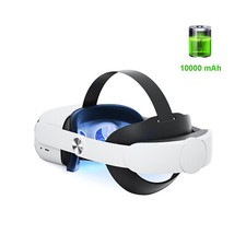 Image of For Oculus Quest 2 VR Headset Elite Head Strap with 10000mAh Battery Power Pack 