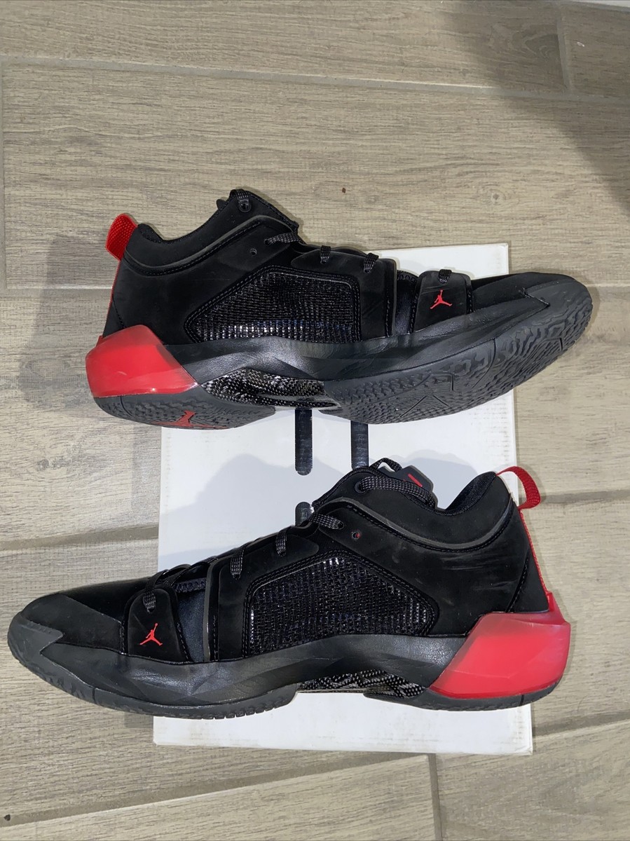 Air JORDAN 37 Low BRED Men's US 15 Black Red Nike Basketball