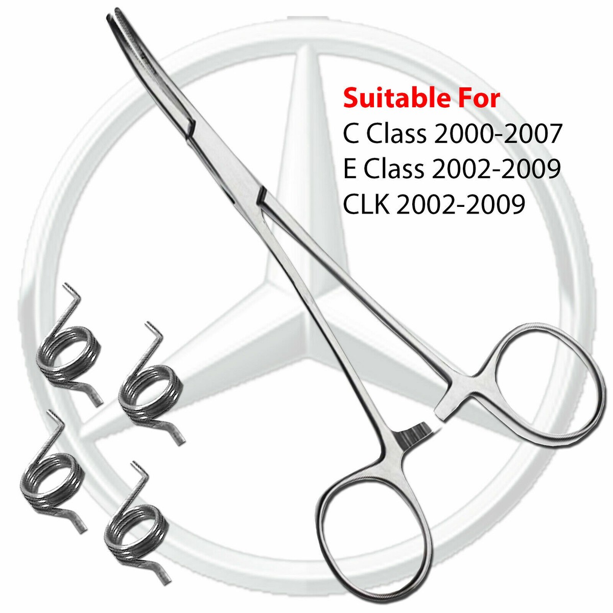 Mercedes Door Lock Repair Kit For C, E, CLK (W203, W209, W211) - Stainless Steel Actuator Fix