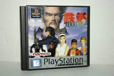 TEKKEN 2 GAME USED SONY PSONE EUROPEAN VERSION PLATINUM GD1 41631