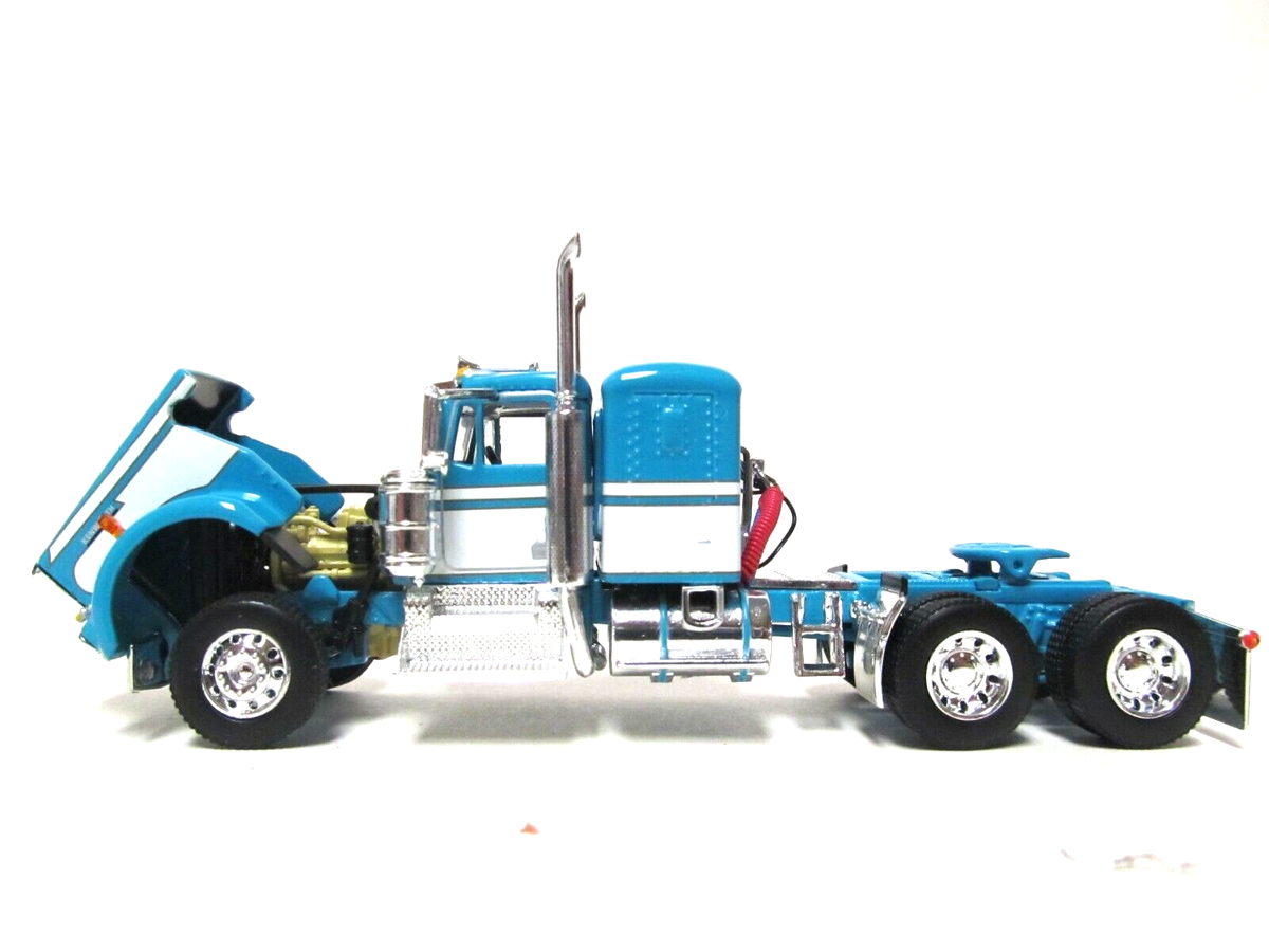 DCP, FIRST GEAR 1/64 SCALE W-900A KENWORTH SMALL BUNK, TEAL