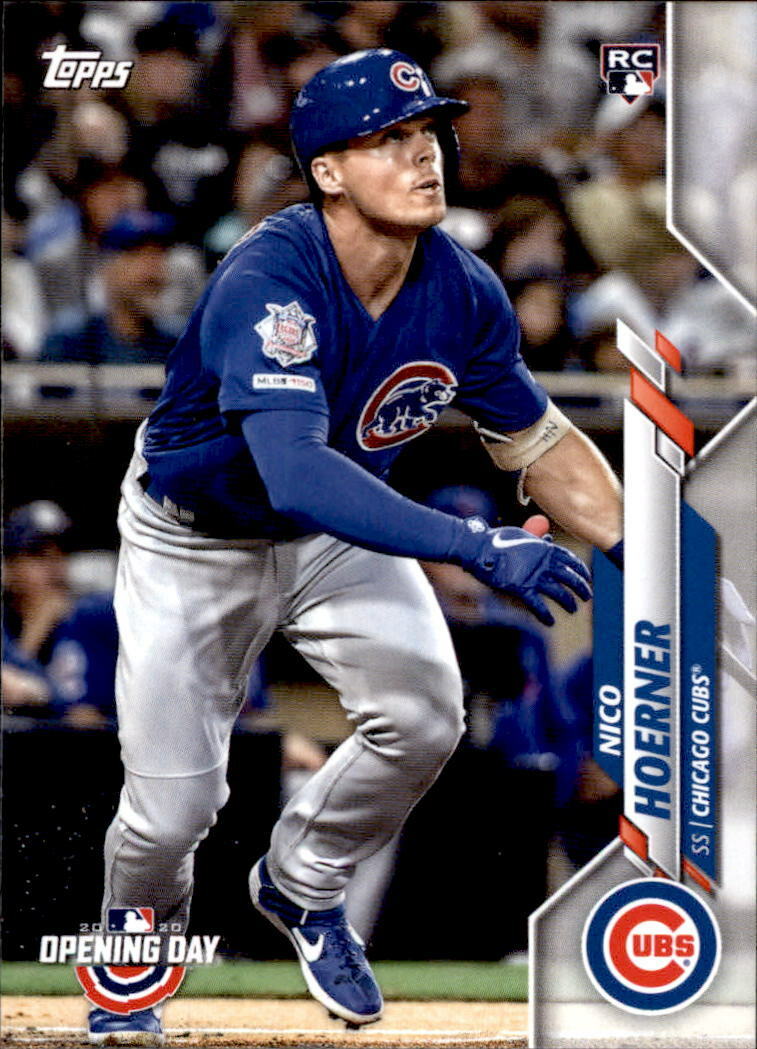 2020 Topps Opening Day NICO HOERNER Base Rookie Card Cubs RC #12