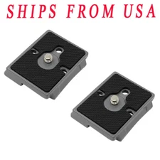 2xGrey QR Quick Release Plate for Manfrotto Tripod 200-PL14 234RC 391RC2 804RC2
