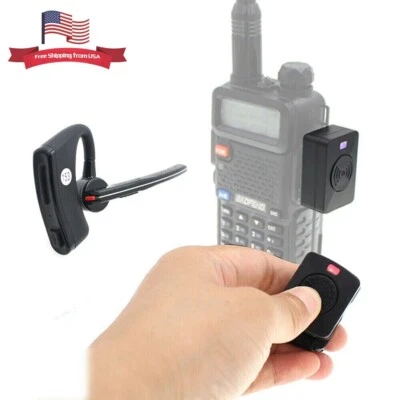 ANYSECU Wireless Handsfree Bluetooth Headset PPT K1 Plug for Baofeng UV-5R UV-82 Radio
