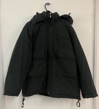 Urban Outfitters Black Bdg Coat With Hood M/l New With Tags Rrp: £89.