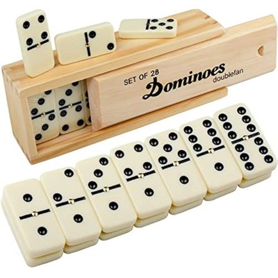 Dominosteine Set für Erwachsene, Dominosteine Set Double Six, Double 6 Profi Domino