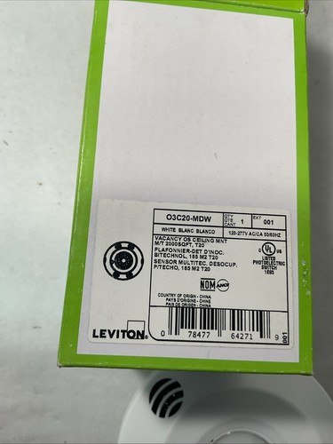 Leviton O3C20-MDW 277V 2000 Sq Ft Sensor - Picture 7 of 7