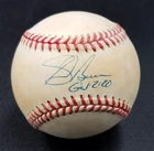 Sid Bream Braves Signed Rawlings ONLB Baseball Blue Pen Autograph Sweet Spot